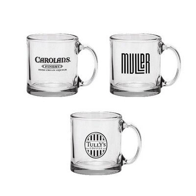 Red Eye 13 oz Libbey Clear Glass Coffee Mug