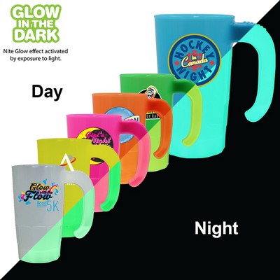 20 oz. Nite Glow Stackable Beer Stein, Full Color Digital (1 Sided)