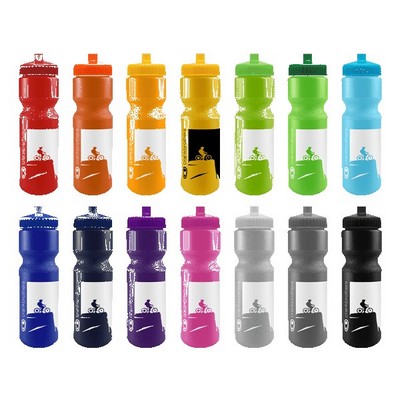 SPOKE-Tacular 28oz Bike Bottle - Colors w/Push-Pull Lid
