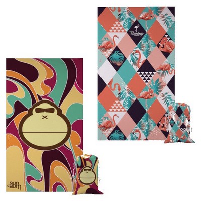 Aqua Beach Mat and Pouch